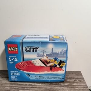LEGO 4641 City Red and White Speed Boat Set
